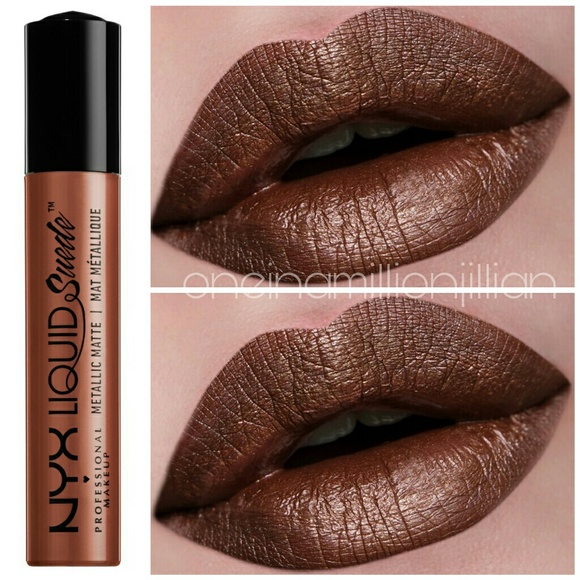 Nyx Makeup Metallic Liquid Suede Matte Lipstick Poshmark
